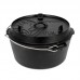 Казан-жаровня чугунная Petromax Dutch Oven ft9 плоское дно 7,5 л